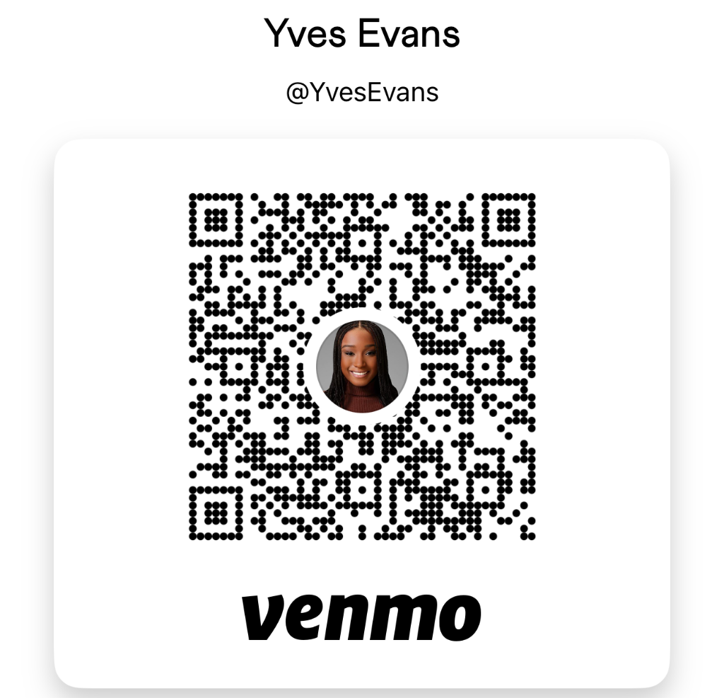 Venmo QR Code @YvesEvans